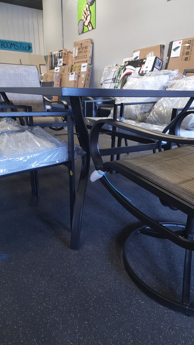 MF Studio's - Phi Villa 7Pc Outdoor Dining Set! 

-Dining set is Brand new & Assembled