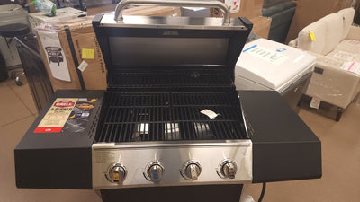 Expert Grill 4 Burner Propane Gas Grill!

-Brand new and assembled (Does have two very small indents on the front near the knobs - Photos shown)
