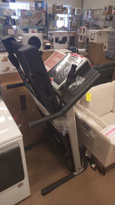 Weslo Crosswalk 5.2t Total Body Treadmill with Upper Body Workout Arms, iFIT Bluetooth Enabled!

-Brand new and assembled (But is missing the latch pin - Treadmill will not stay folded upright!)