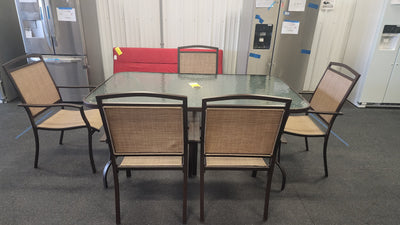 Mainstays Sand Dune 6 Piece Outdoor Patio Dining Set! (NEW & ASSEMBLED)
