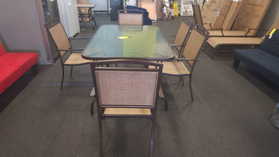 Mainstays Sand Dune 6 Piece Outdoor Patio Dining Set! (NEW & ASSEMBLED)