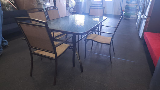 Mainstays Sand Dune 6 Piece Outdoor Patio Dining Set! (NEW & ASSEMBLED)
