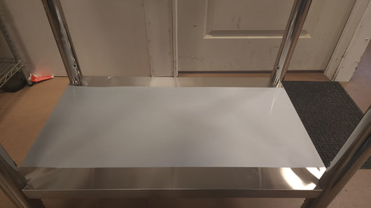 VEVOR Stainless Steel Work Table 36x24 Inch Food Prep Station!

-Brand new and assembled but does have one small indent on the bottom shelf, photos shown