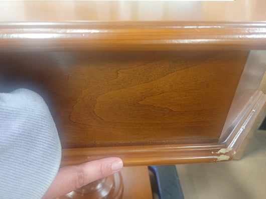 Acme Bishop Chess/Game Table, Cherry finish- NEW AND ASSEMBLED! (Dents/ Scratches from shipping- photos shown)