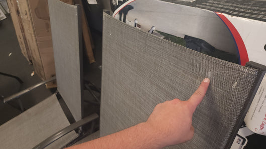 Heavy Duty Adjustable Outdoor Chaise Lounge Set of 2! (USED)

-Used but work perfectly, do have some scratch's/indents, photos shown