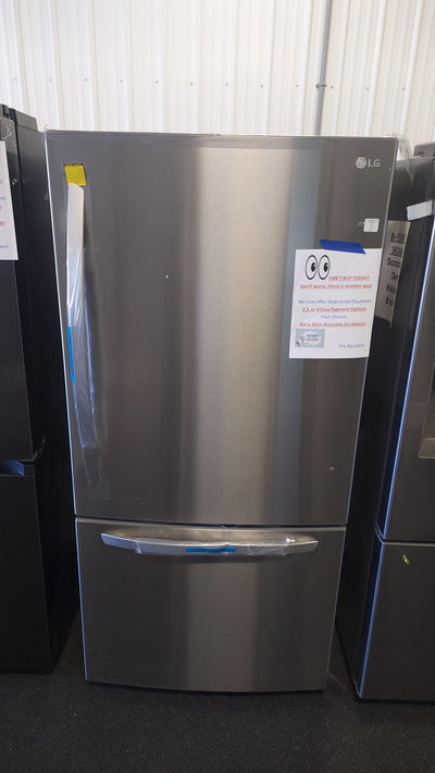 LG 26 cu. ft. Bottom Mount Freezer Refrigerator!

-Brand new, still has original factory plastics