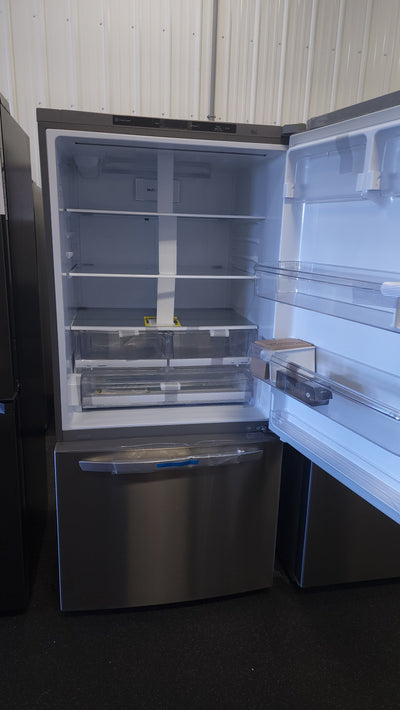 LG 26 cu. ft. Bottom Mount Freezer Refrigerator!

-Brand new, still has original factory plastics