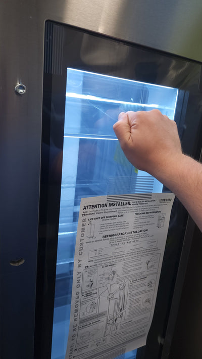 LG 27.5 cu. ft. Wi-Fi Enabled InstaView Refrigerator with Door-In-Door!

-Brand new, handles and shelves wrapped in factory plastic