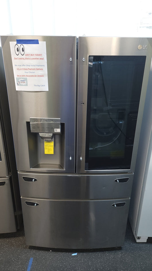 LG 29.5 cu. ft. Wi-Fi Enabled InstaView Door-in-Door Refrigerator with Craft Ice!

-Brand new, wrapped in factory plastics