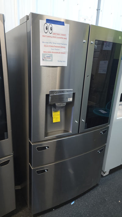LG 29.5 cu. ft. Wi-Fi Enabled InstaView Door-in-Door Refrigerator with Craft Ice!

-Brand new, wrapped in factory plastics