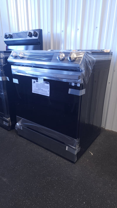 Samsung 6.3 cu. ft. Front Control Slide-in Electric Range with Air Fry!

-Brand new still has factory plastic 