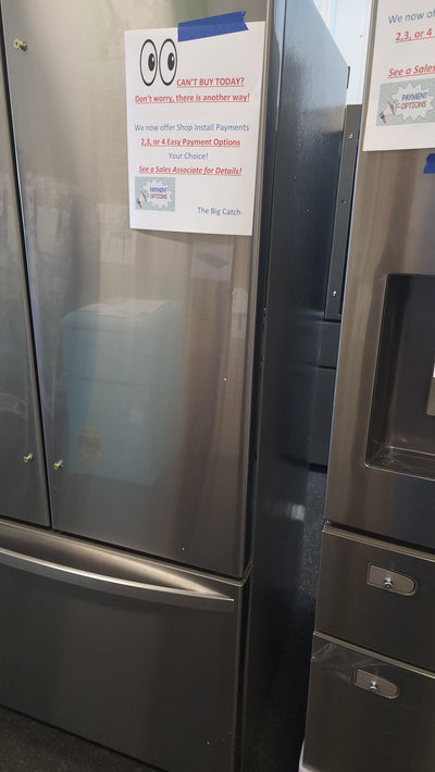 Kenmore 26.1 cu. ft. French Door Refrigerator with Ice Maker!

-Brand new - Scratch & Dent Fridge! - (Only scratch/dented on this fridge is on the bottom of the left side, photos shown!)