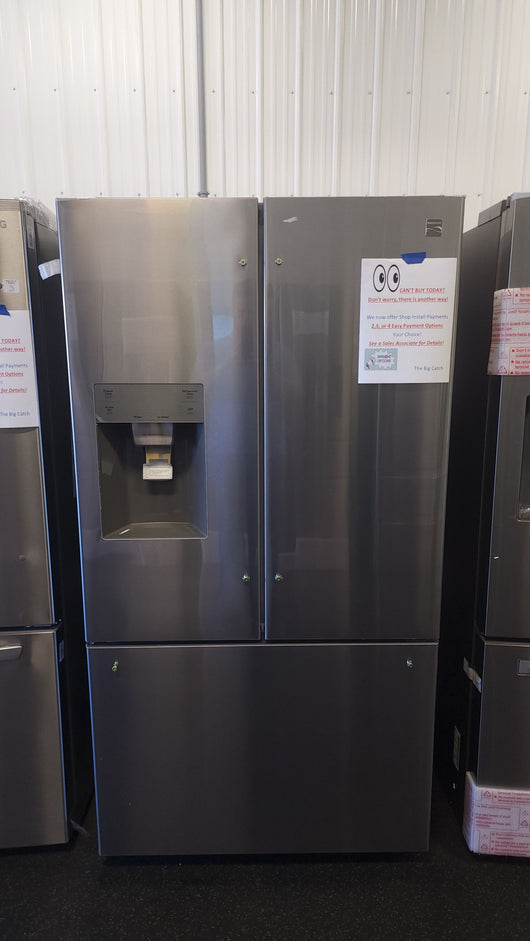 Kenmore 25.5 cu. ft. French Door Refrigerator!

-Brand new - Still covered in factory plastics outside and inside for easy transport.