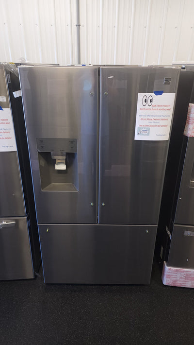 Kenmore 25.5 cu. ft. French Door Refrigerator!

-Brand new - Still covered in factory plastics outside and inside for easy transport.