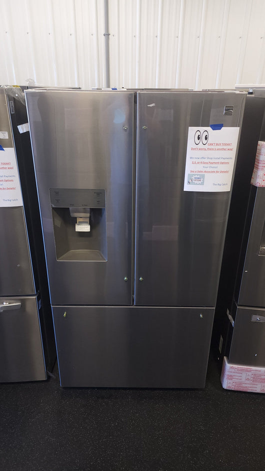 Kenmore 25.5 cu. ft. French Door Refrigerator!

-Brand new - Still covered in factory plastics outside and inside for easy transport.