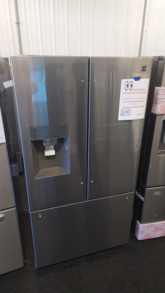 Kenmore 25.5 cu. ft. French Door Refrigerator!

-Brand new - Still covered in factory plastics outside and inside for easy transport.
