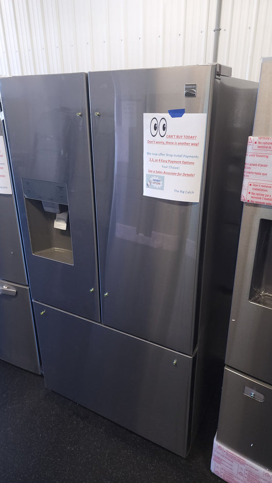 Kenmore 25.5 cu. ft. French Door Refrigerator!

-Brand new - Still covered in factory plastics outside and inside for easy transport.