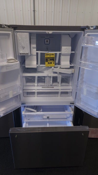Kenmore 25.5 cu. ft. French Door Refrigerator!

-Brand new - Still covered in factory plastics outside and inside for easy transport.