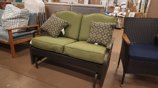 Better Homes & Gardens Providence Cushions Steel Outdoor Loveseat - Green**New out of Box**