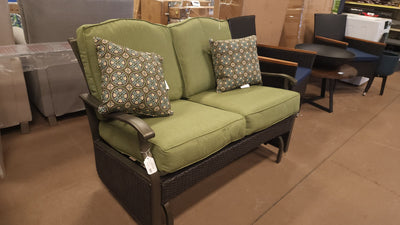 Better Homes & Gardens Providence Cushions Steel Outdoor Loveseat - Green**New out of Box**