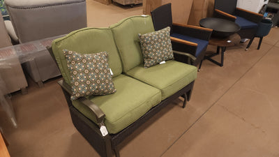 Better Homes & Gardens Providence Cushions Steel Outdoor Loveseat - Green**New out of Box**