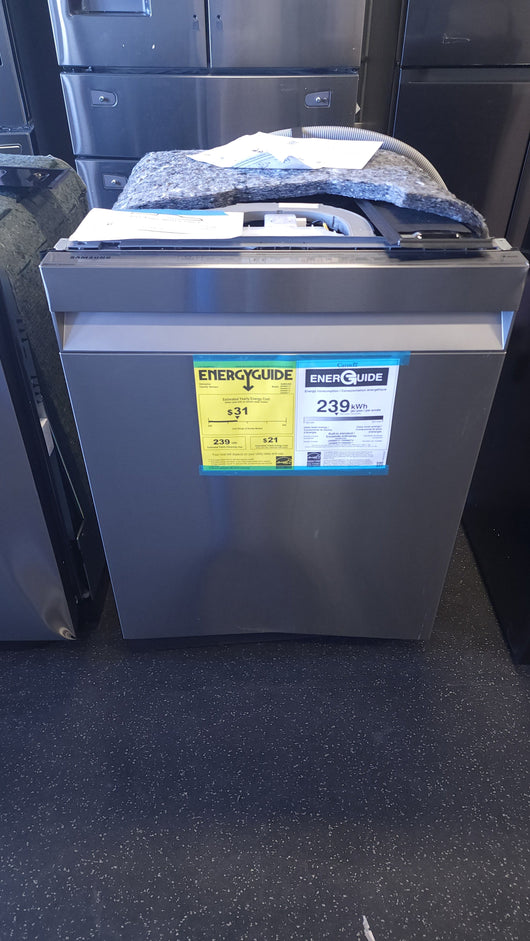 Samsung Whisper Quiet 39 dB Dishwasher with Linear Wash Technology (Brand New Right out Of The Box - But Is lightly dented on the front from shipping, photos shown!)
