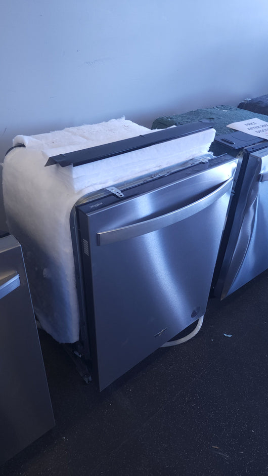 Whirlpool Dishwasher with Sani Rinse! (USED - CLEAN - DENTED)

-CLEARANCE ITEM!!!   -   AUTOMATICALLY 20% OFF AT CHECKOUT!!!   -   (PRICE AFTER 20% OFF = $199.00)