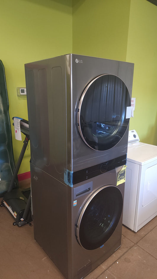 LG WashTower Single Unit ELECTRIC with Center Control 4.5 cu. ft. Front Load Washer and 7.4 cu. ft. Dryer!

-Brand new never used, does have two small indents, photos shown