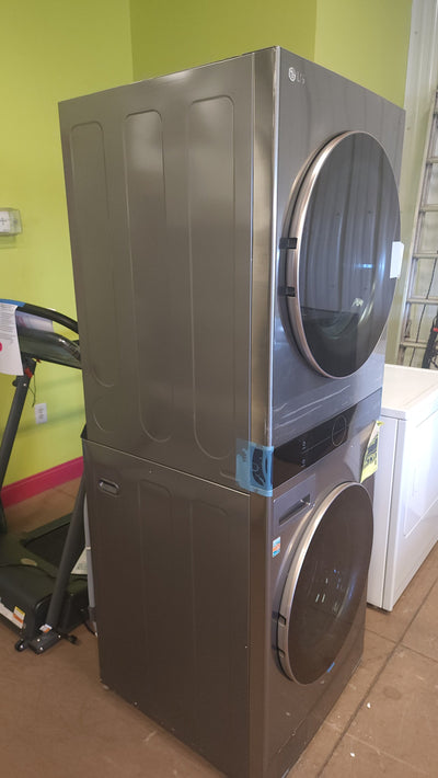 LG WashTower Single Unit ELECTRIC with Center Control 4.5 cu. ft. Front Load Washer and 7.4 cu. ft. Dryer!

-Brand new never used, does have two small indents, photos shown