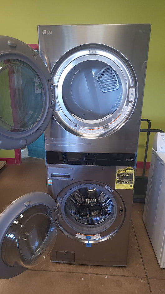 LG WashTower Single Unit ELECTRIC with Center Control 4.5 cu. ft. Front Load Washer and 7.4 cu. ft. Dryer!

-Brand new never used, does have two small indents, photos shown