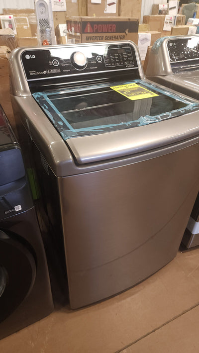 LG 5.0 cu. ft. Top Load Washer with TurboWash3D and 7.3 cu. ft. Electric Dryer with SmartDiagnosis!

-Brand new never used (Dryer does have two small dents on the bottom front corner of both sides, photos shown)