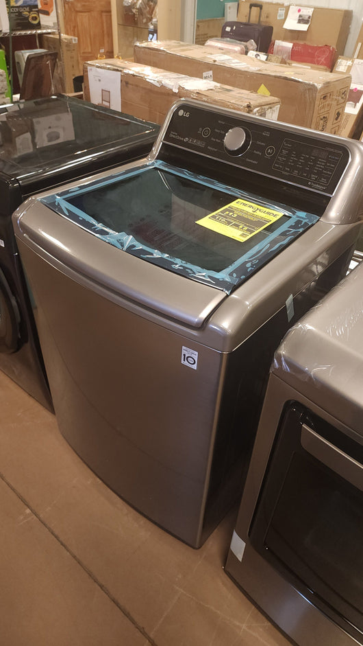 LG 5.0 cu. ft. Top Load Washer with TurboWash3D and 7.3 cu. ft. Electric Dryer with SmartDiagnosis!

-Brand new never used (Dryer does have two small dents on the bottom front corner of both sides, photos shown)