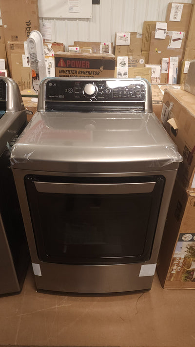LG 5.0 cu. ft. Top Load Washer with TurboWash3D and 7.3 cu. ft. Electric Dryer with SmartDiagnosis!

-Brand new never used (Dryer does have two small dents on the bottom front corner of both sides, photos shown)