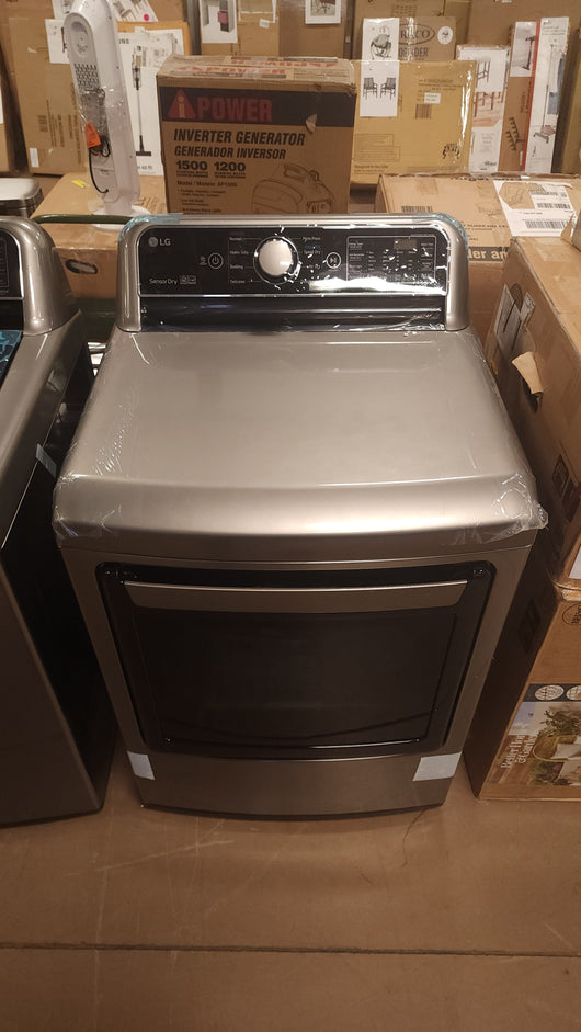 LG 5.0 cu. ft. Top Load Washer with TurboWash3D and 7.3 cu. ft. Electric Dryer with SmartDiagnosis!

-Brand new never used (Dryer does have two small dents on the bottom front corner of both sides, photos shown)