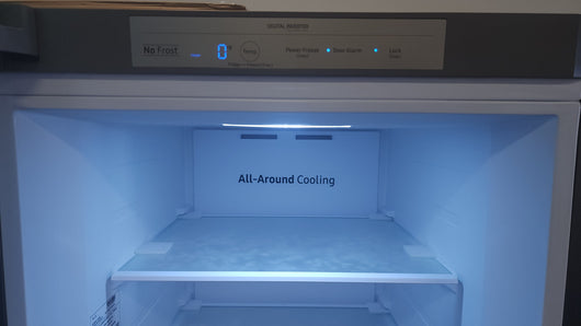 Samsung 11.4 cu. ft. Capacity Convertible Upright Freezer in Stainless!

-Brand new, dented from shipping (Photos shown)

-CLEARANCE ITEM!!!   -   (AUTOMATICALLY 20% OFF AT CHECKOUT!!)  -  (PRICE AFTER 20% OFF = $449.00)