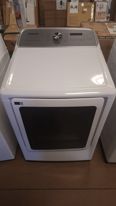 Samsung 5.1 cu. ft. Smart Top Load Washer with AcitveWave Agitator and 7.4 cu. ft. Smart ELECTRIC Dryer with Steam Sanitize+!

-Set is Brand New (Washer was Lightly Dented on The Front Side From Shipping) - (Photos Shown)
