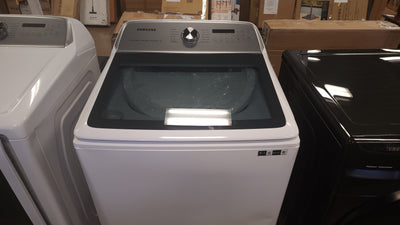 Samsung 5.1 cu. ft. Smart Top Load Washer with AcitveWave Agitator and 7.4 cu. ft. Smart ELECTRIC Dryer with Steam Sanitize+!

-Set is Brand New (Washer was Lightly Dented on The Front Side From Shipping) - (Photos Shown)