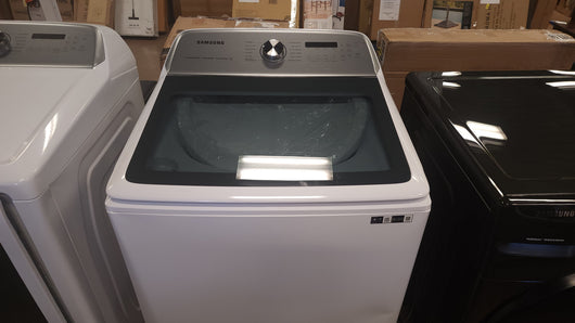 Samsung 5.1 cu. ft. Smart Top Load Washer with AcitveWave Agitator and 7.4 cu. ft. Smart ELECTRIC Dryer with Steam Sanitize+!

-Set is Brand New (Washer was Lightly Dented on The Front Side From Shipping) - (Photos Shown)