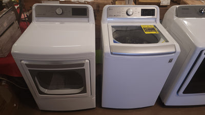 LG 4.8 cu. ft. Mega Capacity Top Load Washer and 7.3 cu. ft. ELECTRIC Dryer with EasyLoad Door- BRAND NEW, NEVER USED!!!!