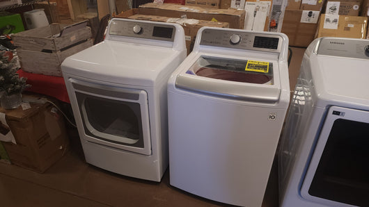 LG 4.8 cu. ft. Mega Capacity Top Load Washer and 7.3 cu. ft. ELECTRIC Dryer with EasyLoad Door- BRAND NEW, NEVER USED!!!!