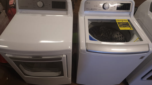 LG 4.8 cu. ft. Mega Capacity Top Load Washer and 7.3 cu. ft. ELECTRIC Dryer with EasyLoad Door- BRAND NEW, NEVER USED!!!!