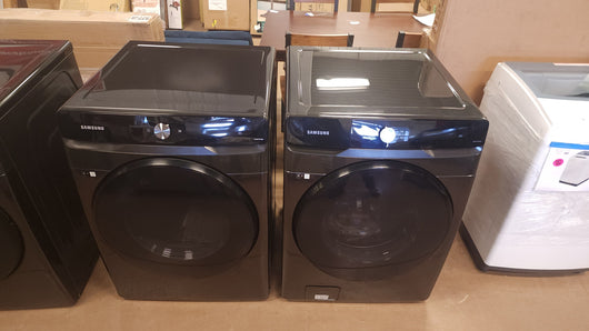Samsung 4.5 cu. ft. Front Load Washer and 7.5 cu. ft. Smart Dial Electric Dryer with Super Speed Wash and Dry Laundry Package!

-Brand new out of the box