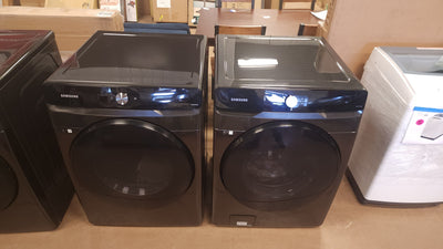 Samsung 4.5 cu. ft. Front Load Washer and 7.5 cu. ft. Smart Dial Electric Dryer with Super Speed Wash and Dry Laundry Package!

-Brand new out of the box