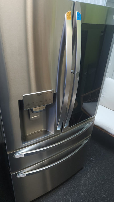 LG 22.5 cu. ft. InstaView Door-in-Door Counter-Depth Refrigerator with Craft Ice!

-Brand new -(Freezer Handle Is lightly Dented From Shipping, Photos Shown)