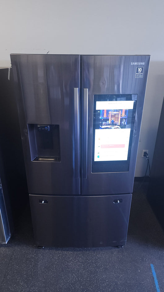 Samsung 26.5 cu. ft. Large Capacity 3-Door French Door Refrigerator with Family Hub and External Water and Ice Dispenser!  -  (USED - VERY CLEAN!)

-Used, but is very clean and works perfectly