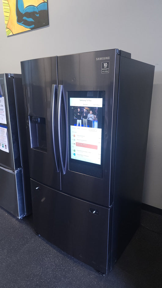 Samsung 26.5 cu. ft. Large Capacity 3-Door French Door Refrigerator with Family Hub and External Water and Ice Dispenser!  -  (USED - VERY CLEAN!)

-Used, but is very clean and works perfectly