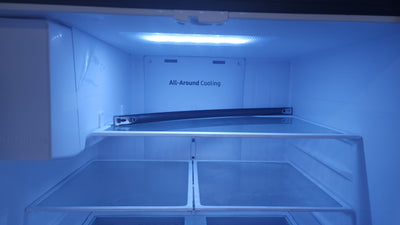 Samsung 26.5 cu. ft. Large Capacity 3-Door French Door Refrigerator with Family Hub and External Water and Ice Dispenser!  -  (USED - VERY CLEAN!)

-Used, but is very clean and works perfectly
