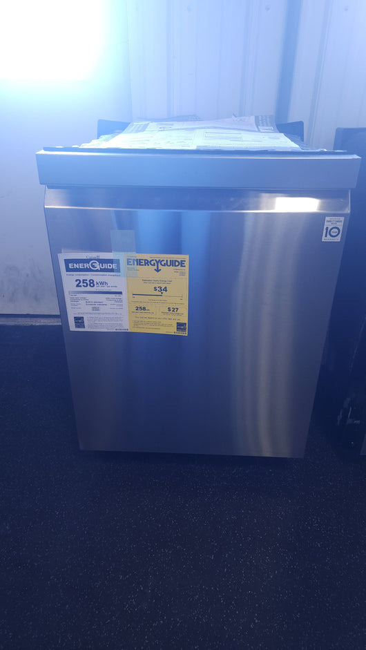 LG Top Control Dishwasher with Glide Rail and Energy Star Qualified!

-Brand new out out of the box (The bottom foot plate is lightly indented, photos shown of it on top)