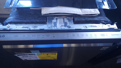 LG Top Control Dishwasher with Glide Rail and Energy Star Qualified!

-Brand new out out of the box (The bottom foot plate is lightly indented, photos shown of it on top)