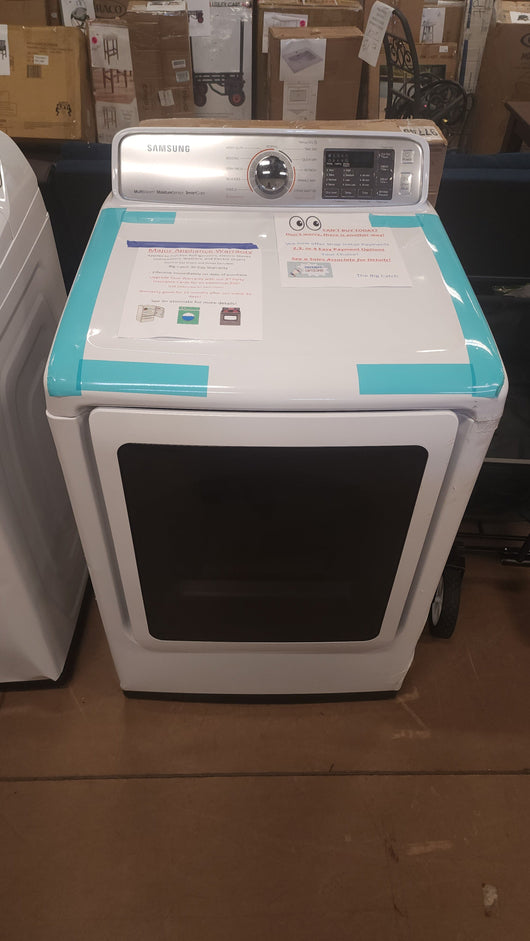 Samsung 7.4 cu. ft. Smart ELECTRIC Dryer with Multi-Steam! (Brand New - Minor Scratch/Dents From Shipping) - (Photos Shown)